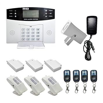 Baoblaze Funk Alarmanlagen Set Einbruchschutz Sirene Gsm