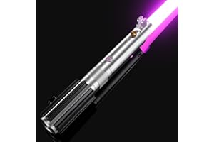 CVCBSER Upgrade APP Control ANK Dueling Lightsaber, 34 Sets Sound Effects 12 Light Effects and Infinite Colors Change, Motion Control Premium Metal Light Sabers for Adults (Pixel-ANK)