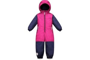 Owntop Kids Snowsuit One Piece | Waterproof Ski Suit | Warmth & Comfort | Girls Boys Snow Jumpsuits for Skiing Snowboarding
