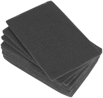 Sealey HP1523UF Abrasive Finishing Pad 150x230mm Ultra Fine Pack of 10 Black