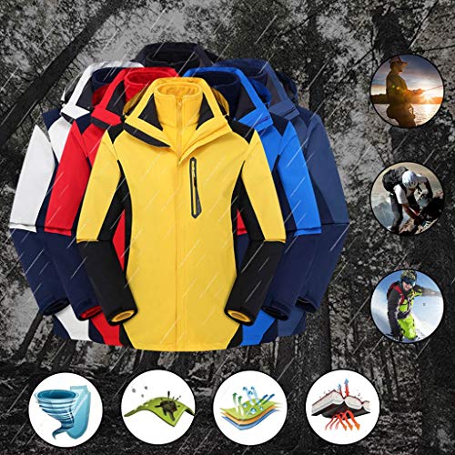 NIUQI Men Winter Hooded Softshell Windproof and Waterproof Soft Coat Shell Jacket - Thumbnail 2