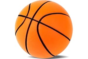 mtlsttbd Silent Basketball-Size 7 (29.5") Upgrade Dribble Dream Silent Basketball, Grooved Airless Foam Technology for Soundless for Foam Indoor Training Ball for Various Indoor Activities