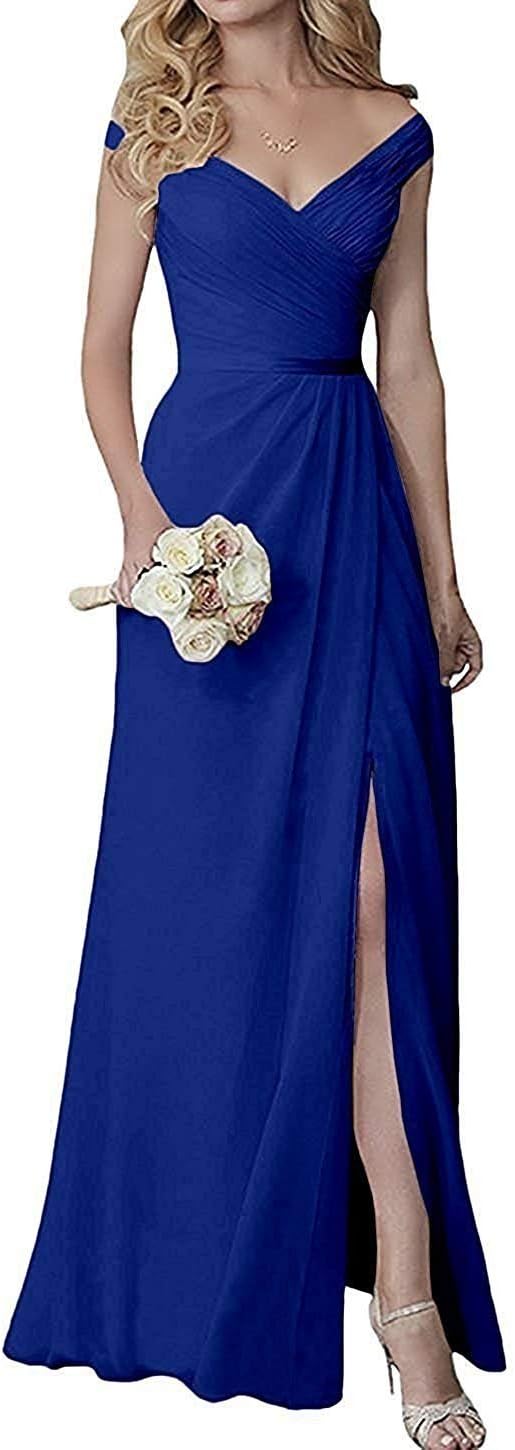 Vestido Largo Hombros Descubierto Elegante