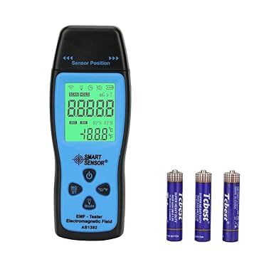 KKmeter EMF Meter EMF Messgerät Elektromagnetische Strahlung Messgerät Radiation Detector Handheld Design mit Hinterbeleuchtu