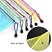 Outus 6 Pieces A4 Size Mesh Document Bag Zip File Bag with Zipper for Cosmetics Offices Supplies Travel Accessories, 6 Colors
