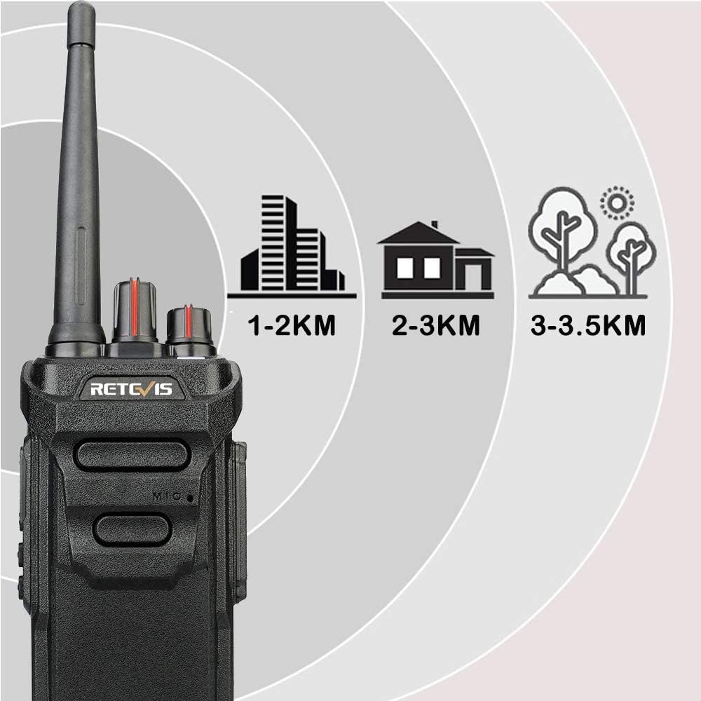 Retevis RT648 Walkie Talkies, Waterproof Two Way Radio IP67, Heavy Duty, PMR446, USB Charging Base, VOX - Image 5