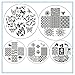 Born Pretty 10 Pcs BP12-20 BP74 Nail Art Stamping Plate Stamp Template Image Plates
