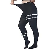 Extra Wide 5XL Medical Compression Pantyhose for Women & Men, Closed Toe 15-20 mmHg Graduated Compression Stockings Waist High Support Leggings, Support Hose for Edema, Post Surgery,During Pregnancy