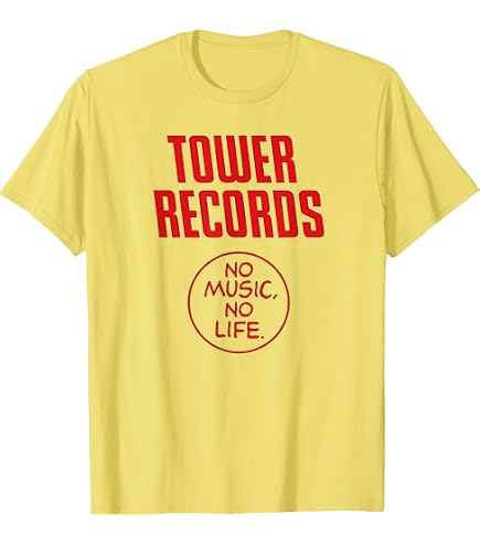 Amazon.com: Tower Records Tshirt - Defunct Record Store Logo - 100