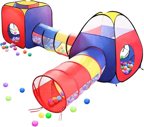 kids play tent with tunnel and ball pit