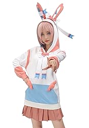 DAZCOS Anime Cosplay Sweatshirt Hoodie With Ears