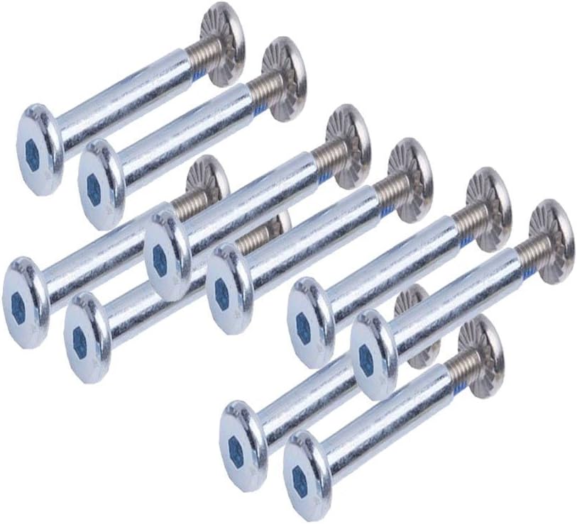 MFIIDEN Inline Skate Wheel 15/64" Shaft Hex Socket Screw (10 PCS)