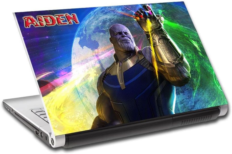Thanos Avengers Infinity War Personalized LAPTOP Skin Cover Decal Sticker L769, 14"