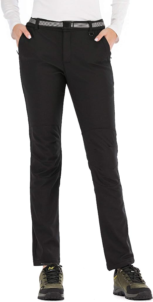 Herren Wanderhose Softshell - Wasserdicht, Winddicht, Warm Gefüttert, Für Ski, Snowboard, Trekking & Outdoor