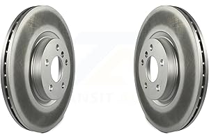 GENIUS Front Coated Disc Brake Rotors Pair For BMW X1 Mini Cooper Countryman X2 228i xDrive Gran Coupe KG-100373