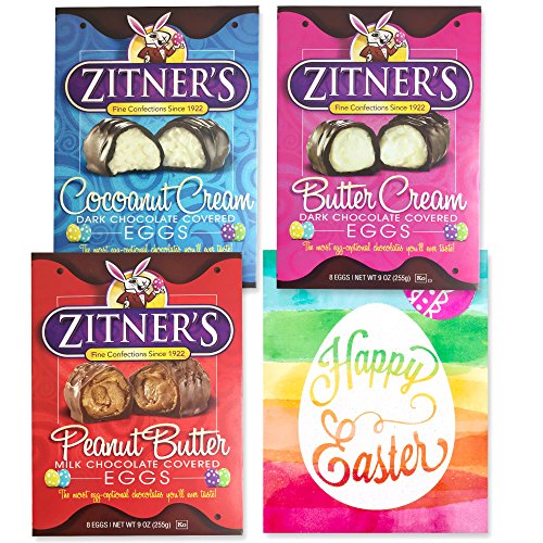 Zitners Butter Cream, Peanut butter & Coconut Eggceptional Dark & Milk