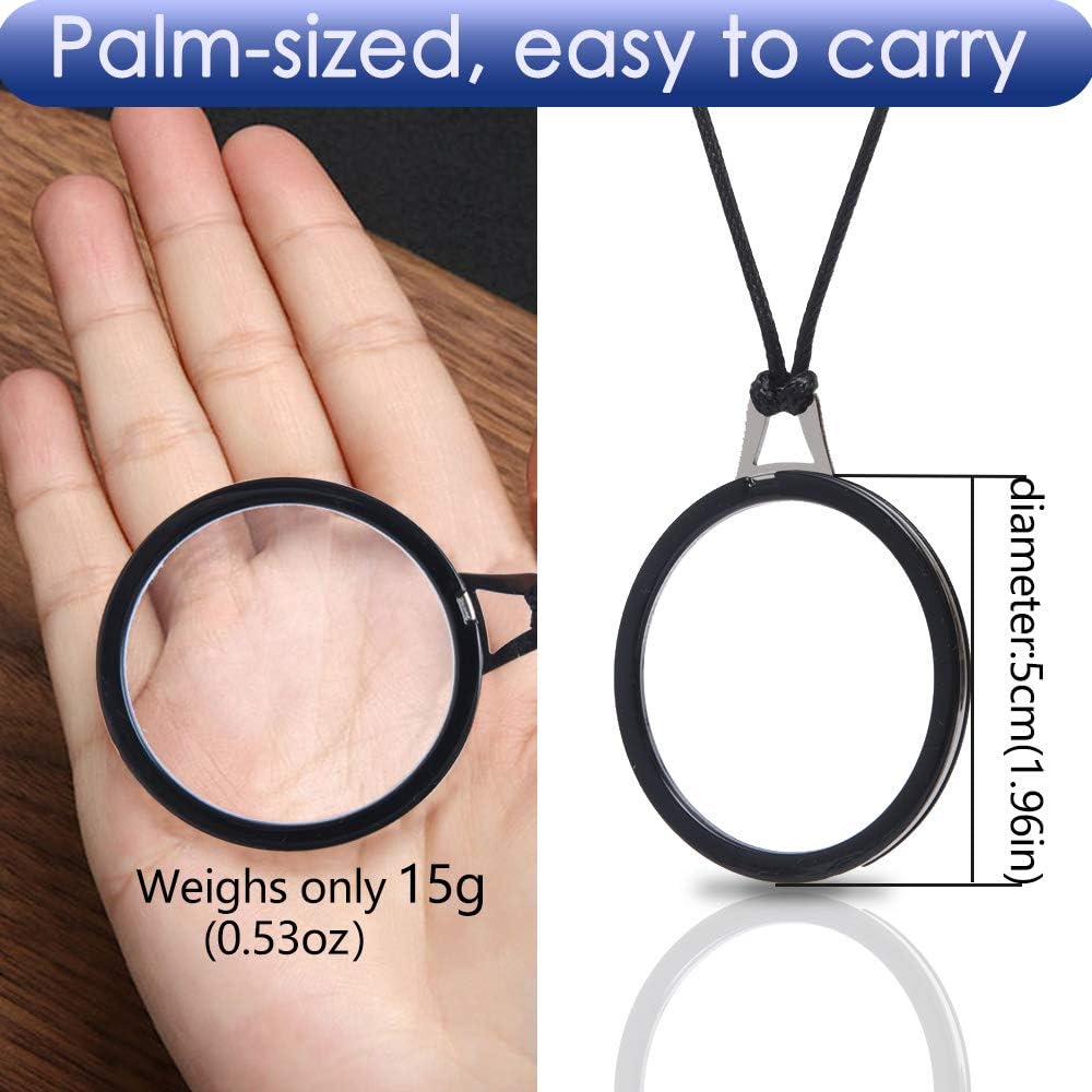 LUFF Necklace Reading Glasses Fashion Hd Portable Reader Glasses Hanging Neck Type Anti-Lost Handheld Reading Glasses for Men and Women - Image 4