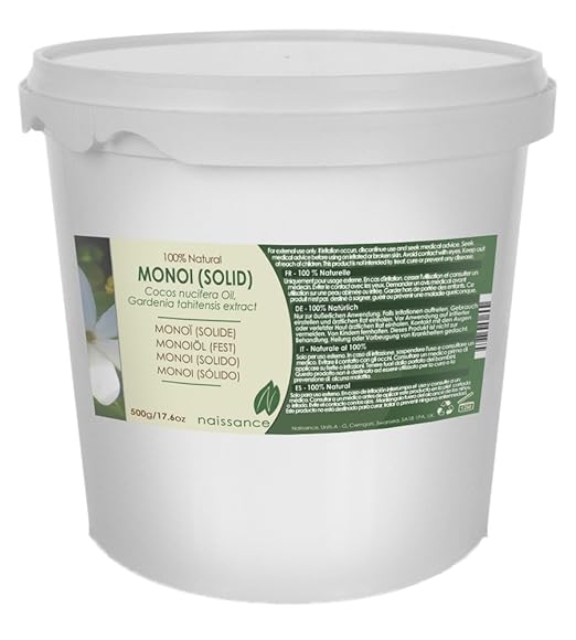 title=Naissance Olio di Monoi (Solido)- Olio Vegetale Puro al 100%- 500g