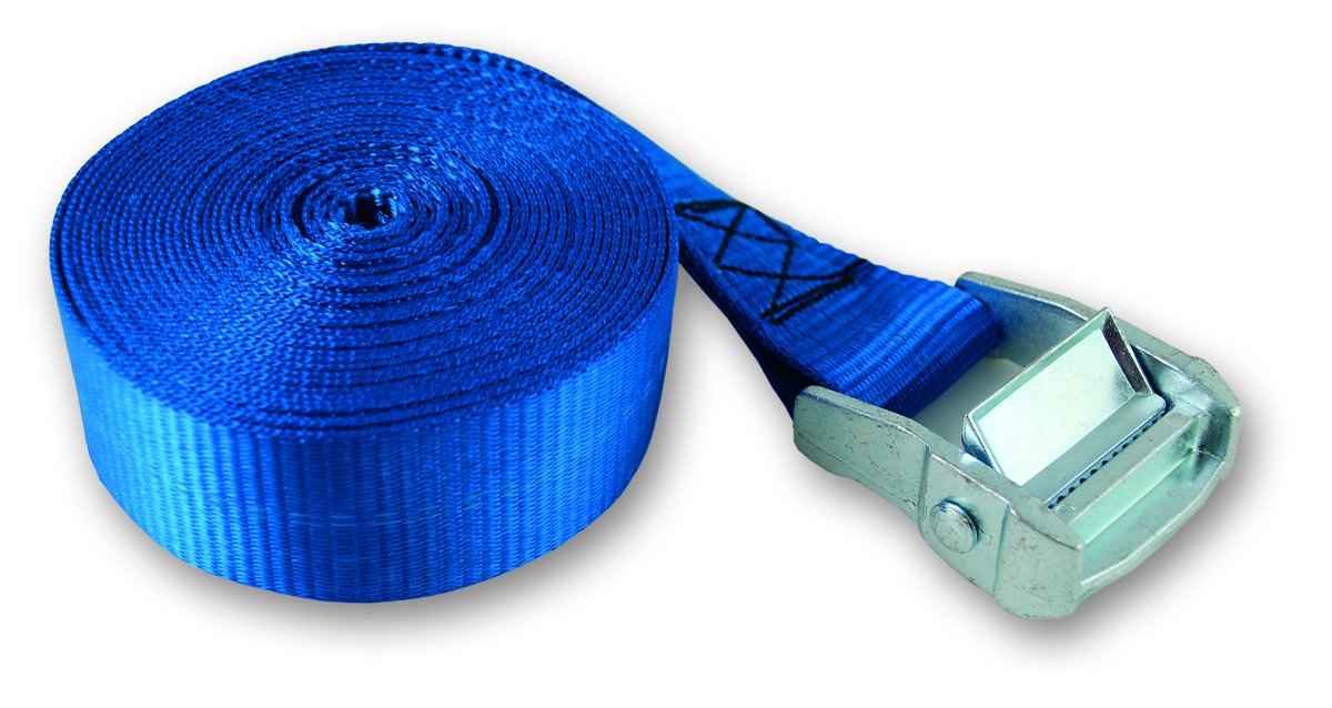 Chapuis gab09 Polypropylene Webbing with Cam Claw Maximum Voltage, 35 mm, 5 m/Blue