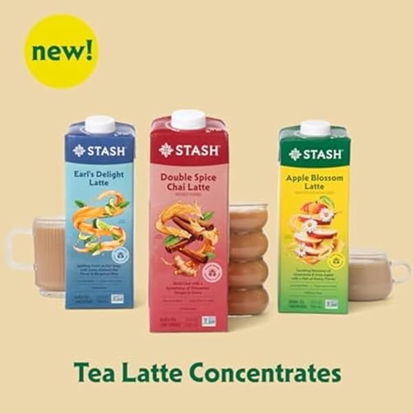 STASH APPLE BLOSSOM LATTE – DAIRY FREE PLANT BASED CHAMOMILE TEA CONCENTRATE – CAFFEINE-FREE – 32 FL OZ, 5 SERVINGS