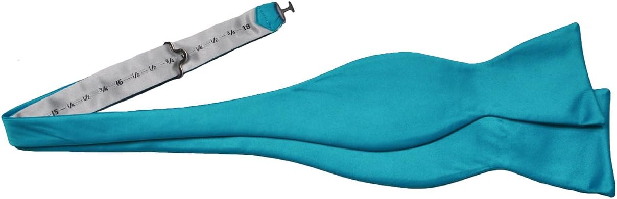 Mens Turquoise Adjustable Evening Tuxedo Bow Tie Hankie Cufflinks