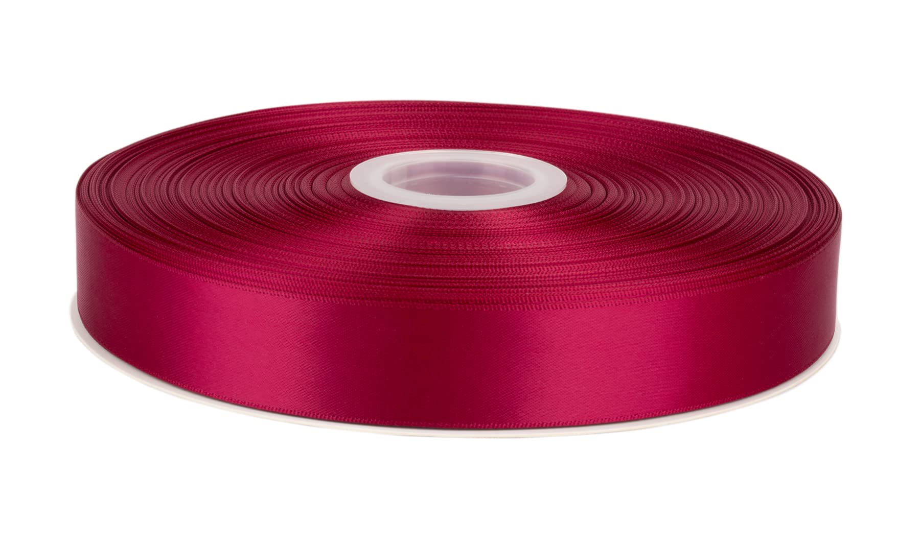 Fondersy 91 Meters Wine Double Faced Satin Ribbon - 25mm Width for Wedding, Gift Wrapping, Floral Arrangement and Crafts