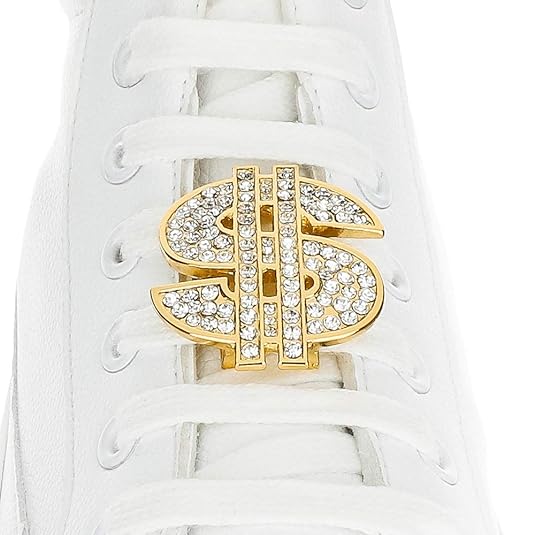 Buy Shoelace Customization - Dollar Sign Shoelace Charm - trainer tag for Nike, Adidas, Converse 