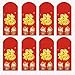 Chinese Premium Chinese Couplets Kit, 2024 Asia Lunar Dragon Year Decorations, Calligraphy Works Professional Spring Festival Wall Stickers Poem, Red Envelopes,Red Lantern, Wallpaper, Chunlian