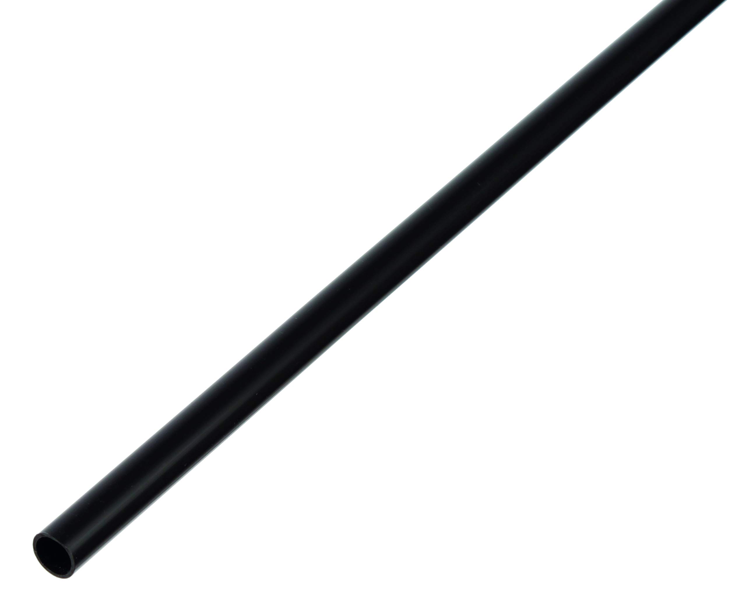 GAH-Alberts 484989 Round Tube Plastic Black 1000 x 10 x 1 mm