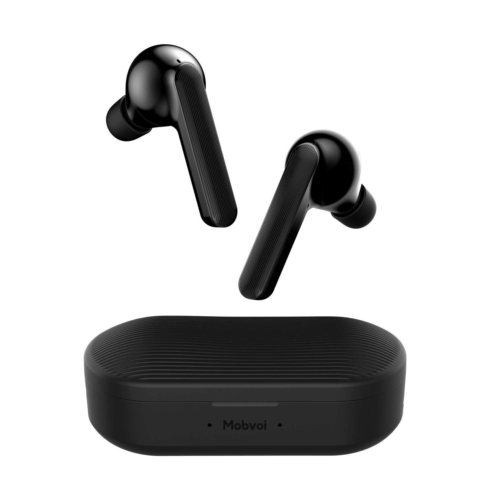Ticwatch Mobvoi Earbuds Gesture, Wireless In-Ear Earphones, Independent Connection with Bluetooth 5.0, Dual-Mic Noise Cancelling, 50H Playtime with Charging Case Touch Control