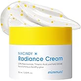 mimmua! NIACINDY Radiance Capsule Cream | Liposomal NAD + 10% Niacinamide +Thioctic Acid | Dark Spot Remover & Anti-Aging Moisturizer | Korean Clinical Formula for Radiant Skin | 50ml / 1.59 FL OZ