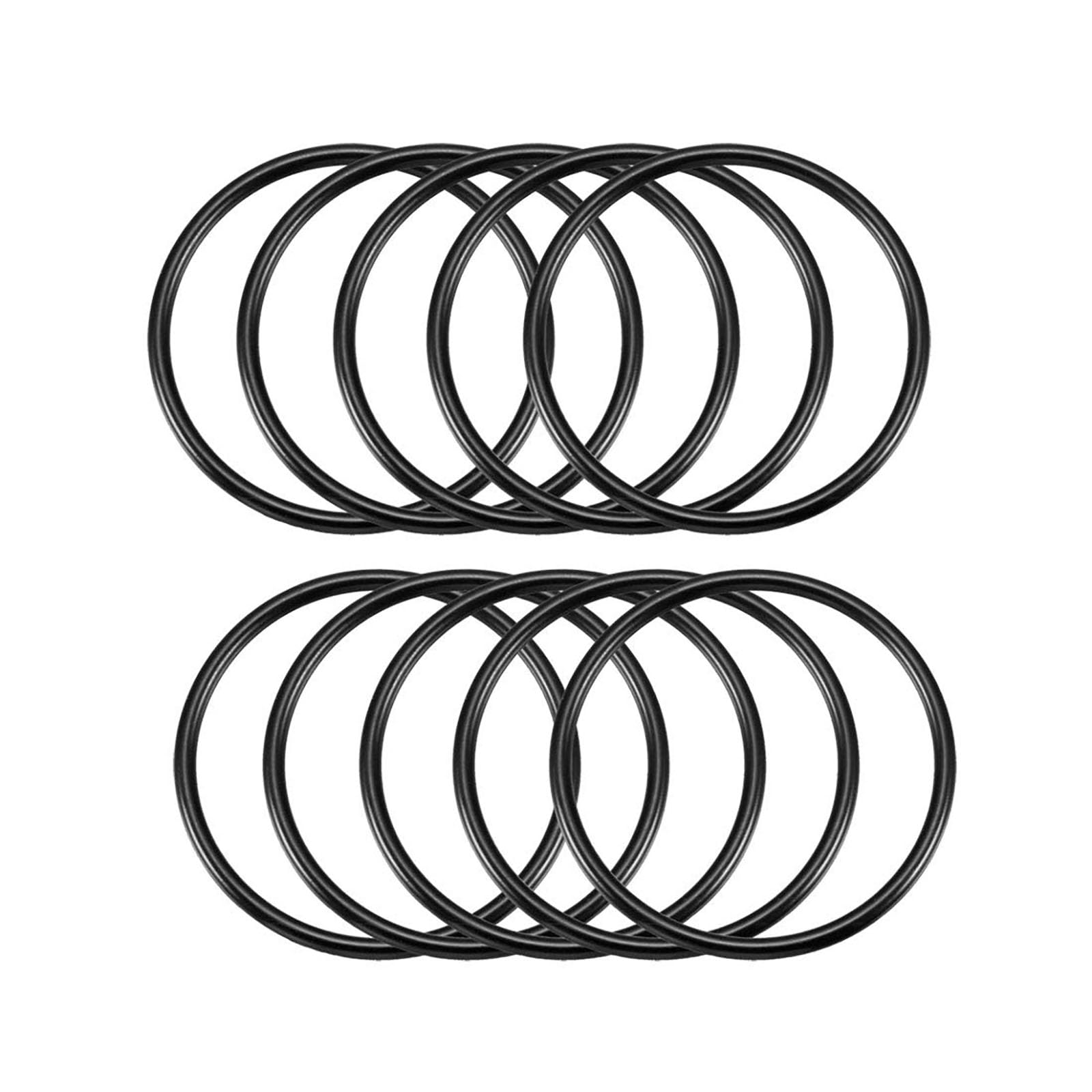 TA-VIGOR 10Pcs Nitrile Rubber O-Rings, 56mm OD 50mm ID 3mm Width Rubber Washers Spacer O-Rings Gasket kit, Metric Sealing Gasket for Hose, Faucet, Automotive, Plumbing