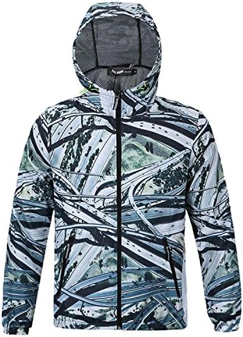 Jerald Logan White Trench Coat Men Unique Print Full Sleeve Thin Polyester Coat Men Overcoat Plus Size Waterproof Jacket Gf009 M