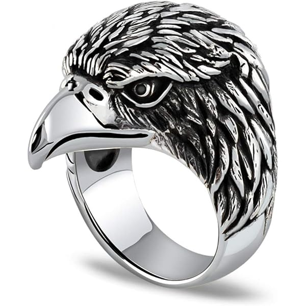 thumbnail image 2 of 2024 New 4Pcs/Set Geometric Evil Eyes Ring Set Gothic Punk Vintage Antique Silver Eagle Rings For Men Anillos Anel Masculino 2 of 14
