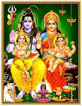 buy-celebrations-poster-of-shankar-bhagwan-with-family-b-online-at-low