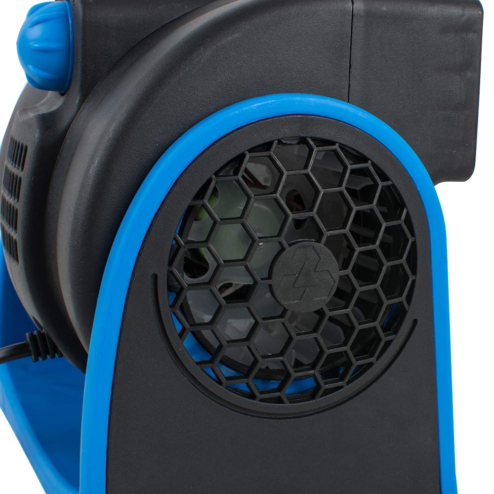 Pevor Car DC12V Air Cooling Fan Auto Truck Vehicle SUV Adjustable Speed Silent Cooler Vent (Blue, 12v)