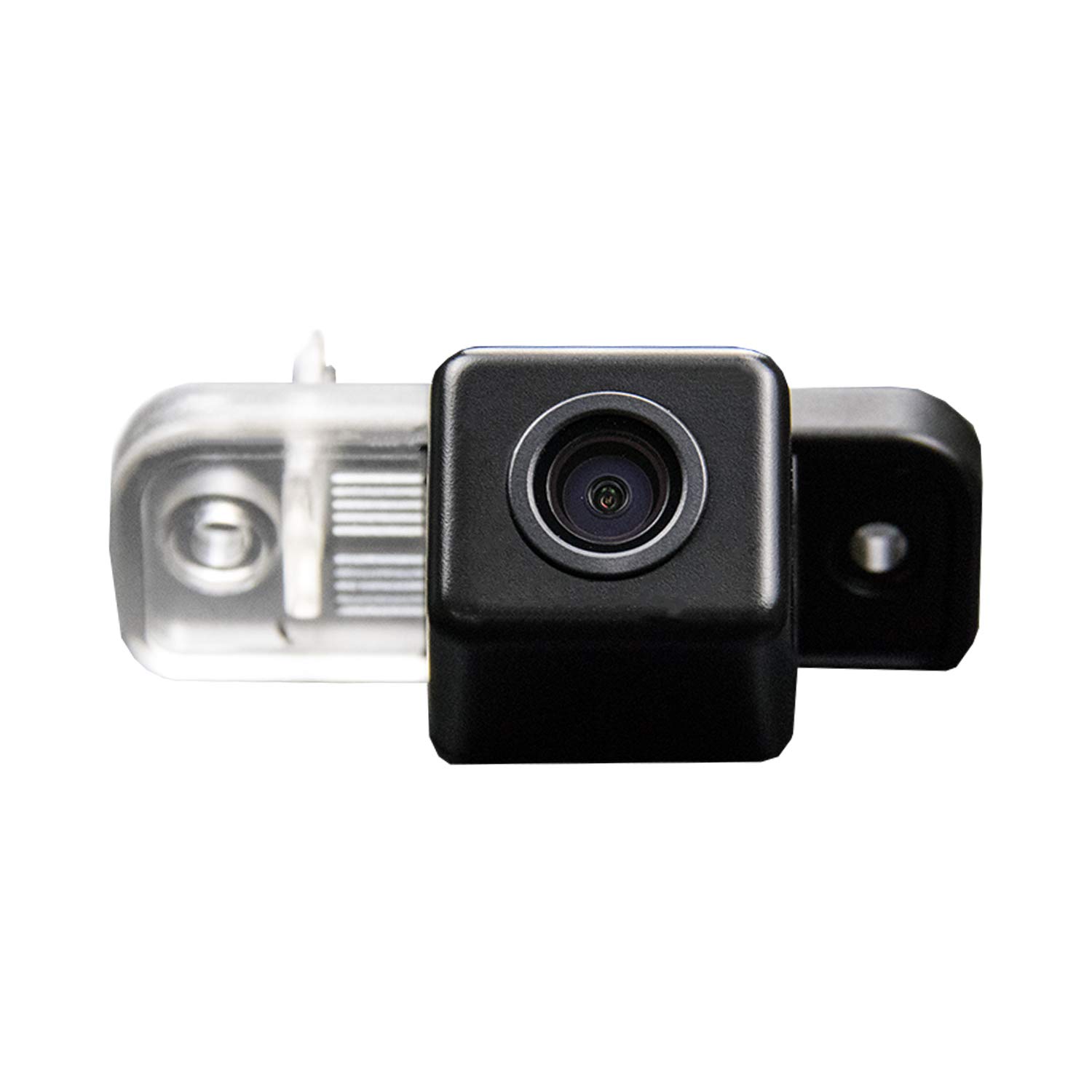 Misayaee Vehicle Rear View Back Up Reverse Parking Camera in License Plate Lighting (NTSC) for MB C/E/CLS/CLK/SLK/SL Class W209 W203 W211 W219 E320 R171 S211 (No. 1 size 25 * 65mm Down Round Edge)