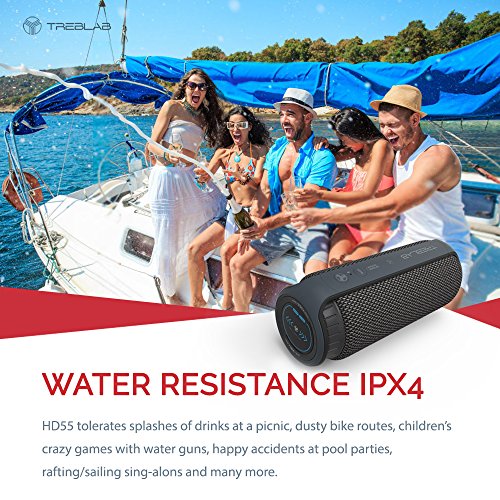 TREBLAB-HD55-Bluetooth-Speaker-Enjoy-Loud-360-Surround-Sound-At-Home-Outdoors-Or-Travel-2017-New-Model-Loudest-24W-Portable-Stereo-Best-Bass-Blue-Tooth-w-Wireless-Speakerphone-Waterproof-IPX4