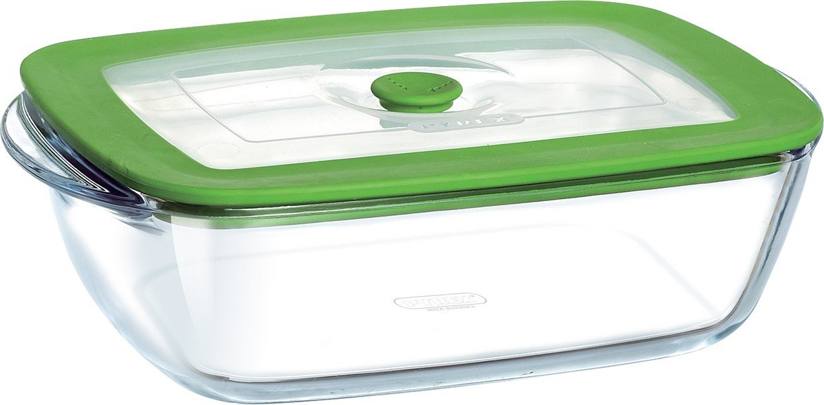 Pyrex Rectangular Glass Dish + Lid 24x19cm 2,6L Amazon.co.uk