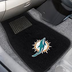 FANMATS 10755 Miami Dolphins 2-Piece Embroidered