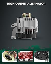 SCITOO High Output Alternator 105Amp Replacement