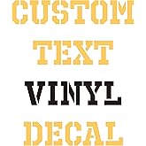AnewDecals Custom Vinyl Decal - Personalized Design Your Own Name - Durable, Weatherproof Car Window, Boat, Automotive Windshield Graphic - Made in USA