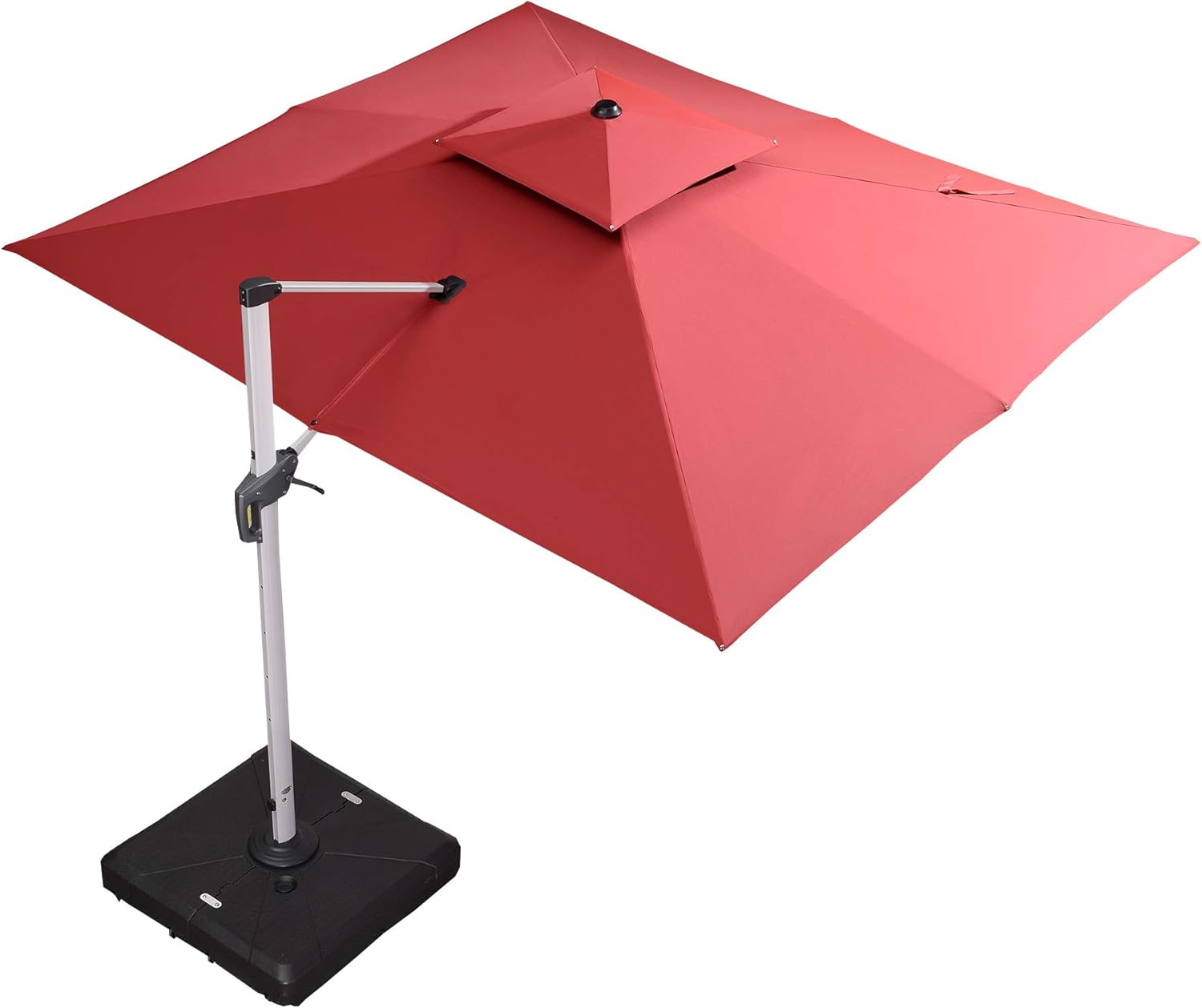 Amazon Com Purple Leaf 10 X 12 Double Top Deluxe Rectangle Patio Umbrella Offset Hanging Umbrella Outdoor Market Umbrella Garden Umbrella Terra Garden Outdoor