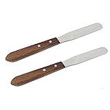A2Z- Set of 2 Lab Spatulas Flat - Stainless Steel