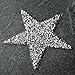 Star Shape Crystal Rhinestone Iron-on Applique Patch by 1pc, 3-1/4