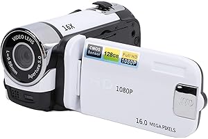 Video Camera Camcorder Digital Camera Recorder 1080P with 2.4 Inch Color Screen, 16MP 16X Zoom Anti Shake Camcorder Built in 