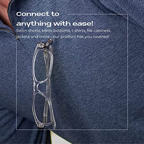 Readerest eyeglass holder, name tag, badge holder