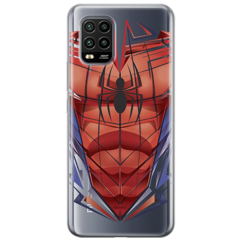 ERT GROUP mobile phone case for Xiaomi MI 10 LITE original and officially Licensed Marvel pattern Spider Man 005 optimally adapted to the shape of the mobile phone, partially transparent