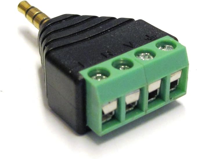 3.5mm Stereo TRRS Male Jack to AV 4Screw Terminal Amazon.co.uk
