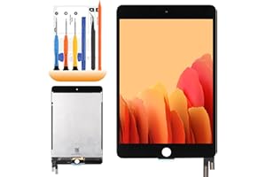 AGCUT for iPad Mini 4 Screen Replacement for iPad Mini 4 2015 LCD A1538 A1550 LCD Digiitzer Touch Screen Assembly Repair Parts with Screen Protector and Tools (Black)